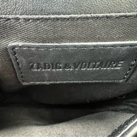 Zadig & Voltaire Love Black Glitter Chain Strap Bag - Picture 12 of 14